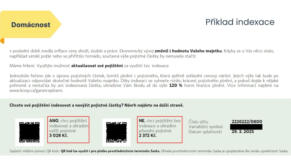 příklad indexace v praxi